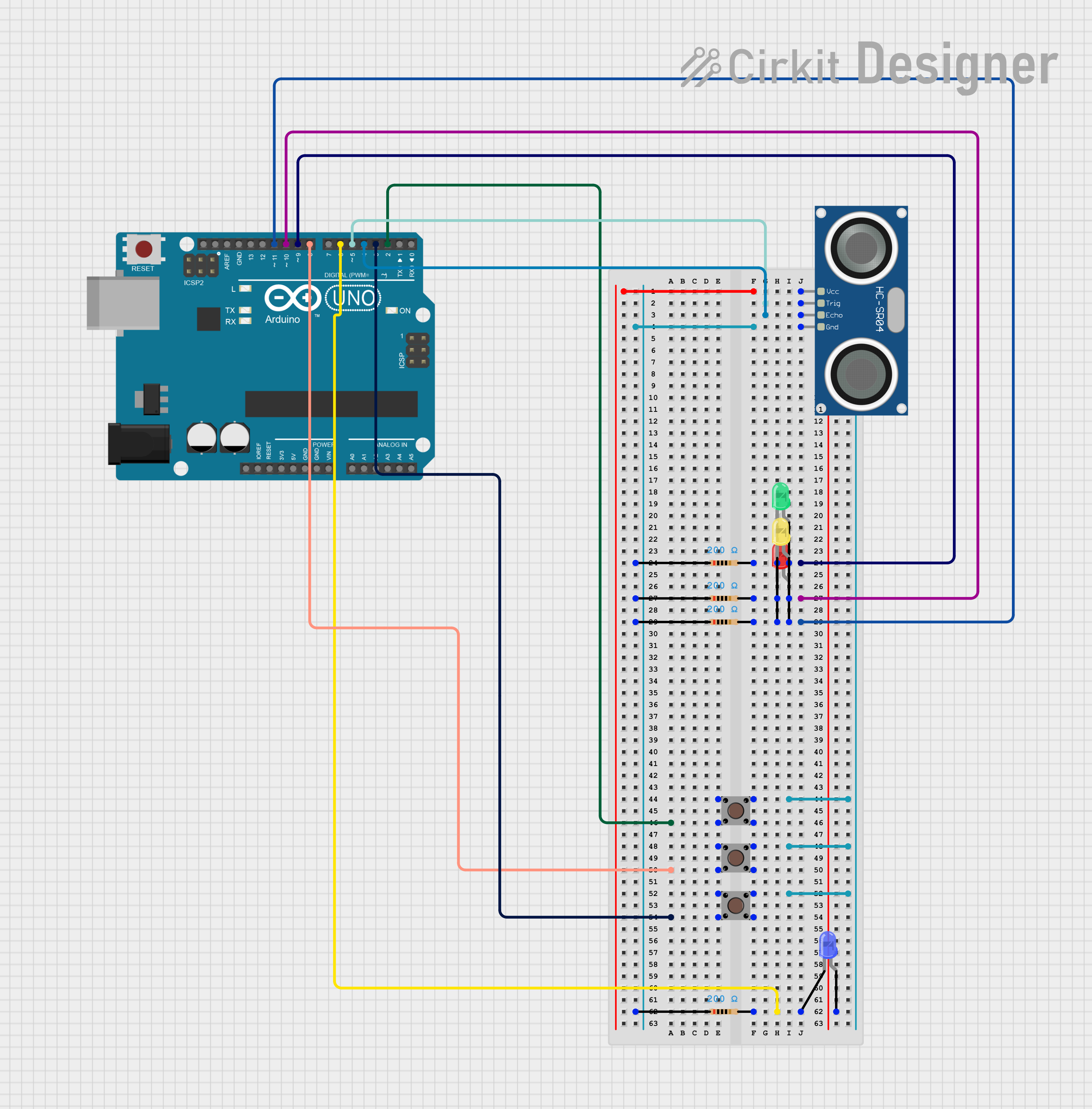 Traffic Light Emulator Circuit